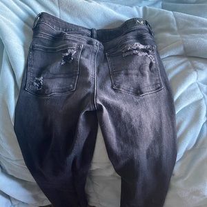 American Eagle Black Ripped Jeans